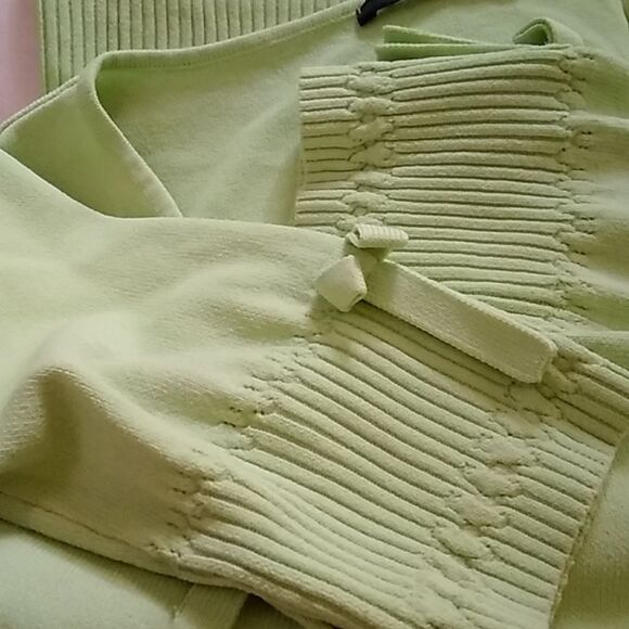 CYRUS GREEN RIBBED WOMEN BLOUSE SIZE S - Picture 9 of 9